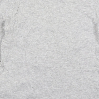 Primark Boys Grey  Cotton Basic T-Shirt Size 11-12 Years Crew Neck Pullover - Varsity League Basketball