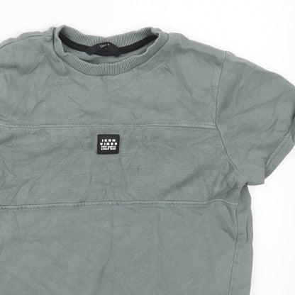 George Boys Green  Cotton Pullover Sweatshirt Size 11-12 Years  Pullover - Icon Vibes