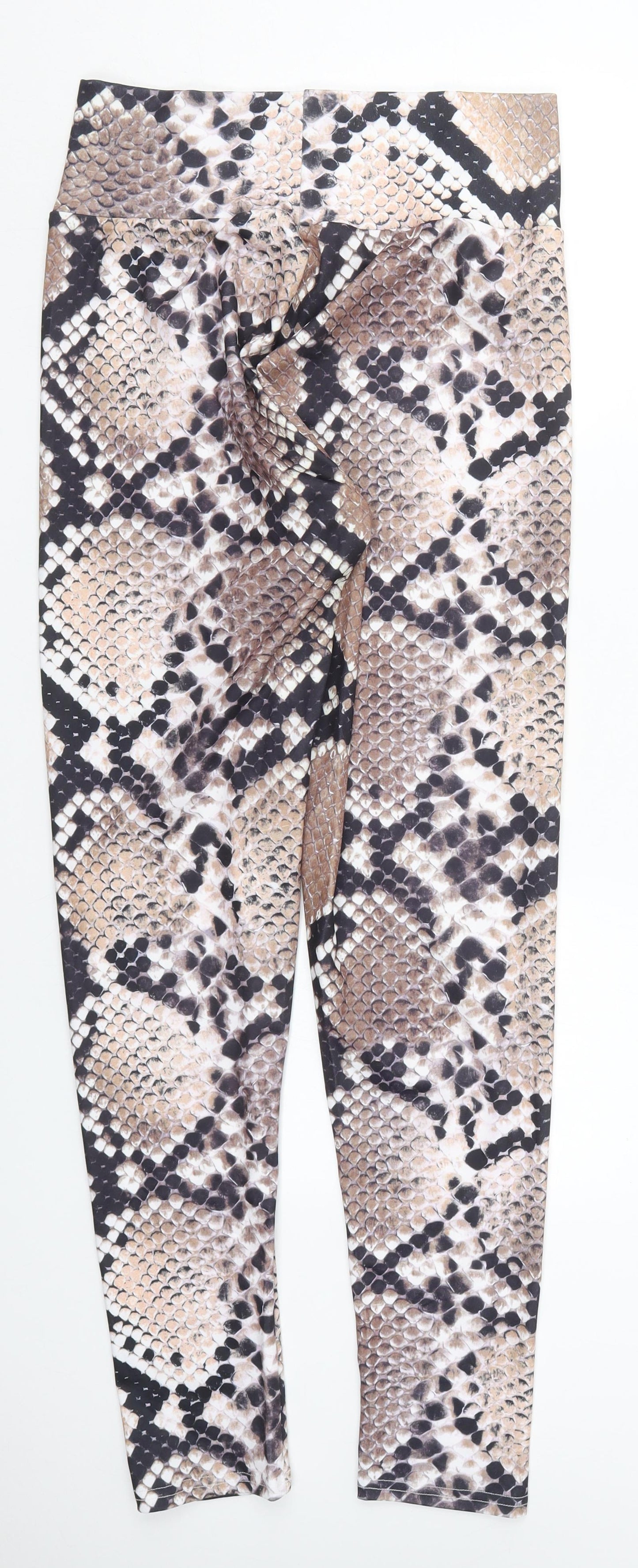 Womens UK Size M Preworn  Carrot Brown Leggings