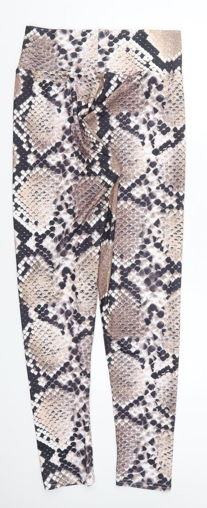 Womens UK Size M Preworn  Carrot Brown Leggings
