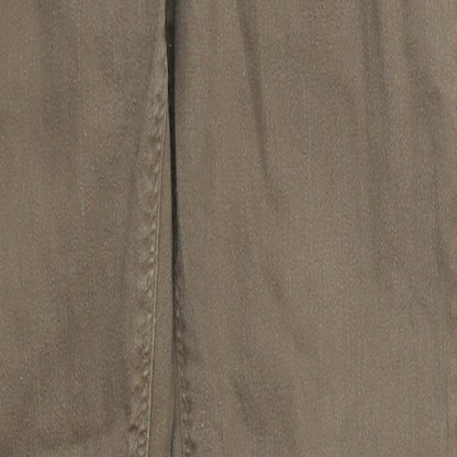 Dorothy Perkins Womens Green  Cotton Skinny Jeans Size 10 L29 in Regular Button