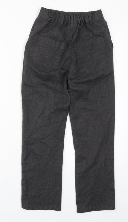 NEXT Boys Grey  Polyester Dress Pants Trousers Size 10 Years  Regular Button