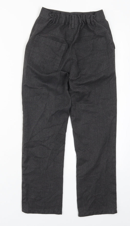 NEXT Boys Grey  Polyester Dress Pants Trousers Size 10 Years  Regular Button