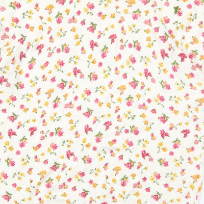 F&F Womens Multicoloured Round Neck Floral Viscose Pullover Jumper Size 10