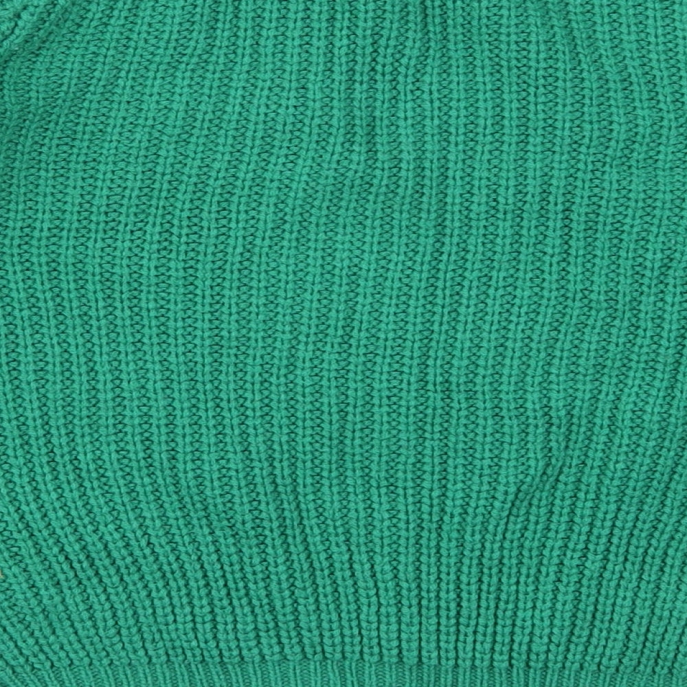 Primark Girls Green Round Neck  Acrylic Pullover Jumper Size 10-11 Years  Pullover
