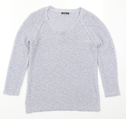 Womens UK Size 10 Roman Blue Pullover Jumper