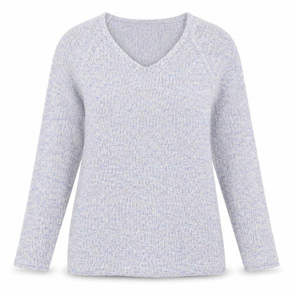 Womens UK Size 10 Roman Blue Pullover Jumper