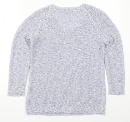Womens UK Size 10 Roman Blue Pullover Jumper