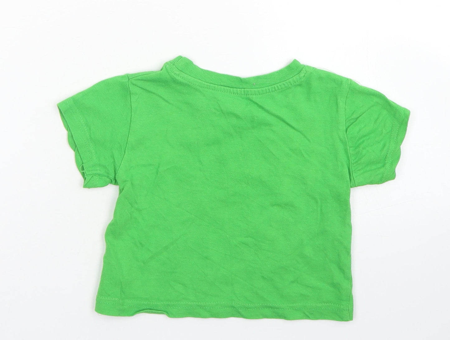 Nickelodeon Boys Green  Cotton Basic T-Shirt Size 12 Months Crew Neck  - Paw Patrol