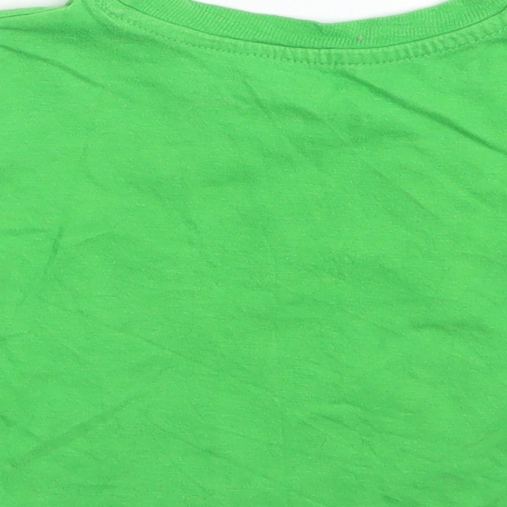 Nickelodeon Boys Green  Cotton Basic T-Shirt Size 12 Months Crew Neck  - Paw Patrol