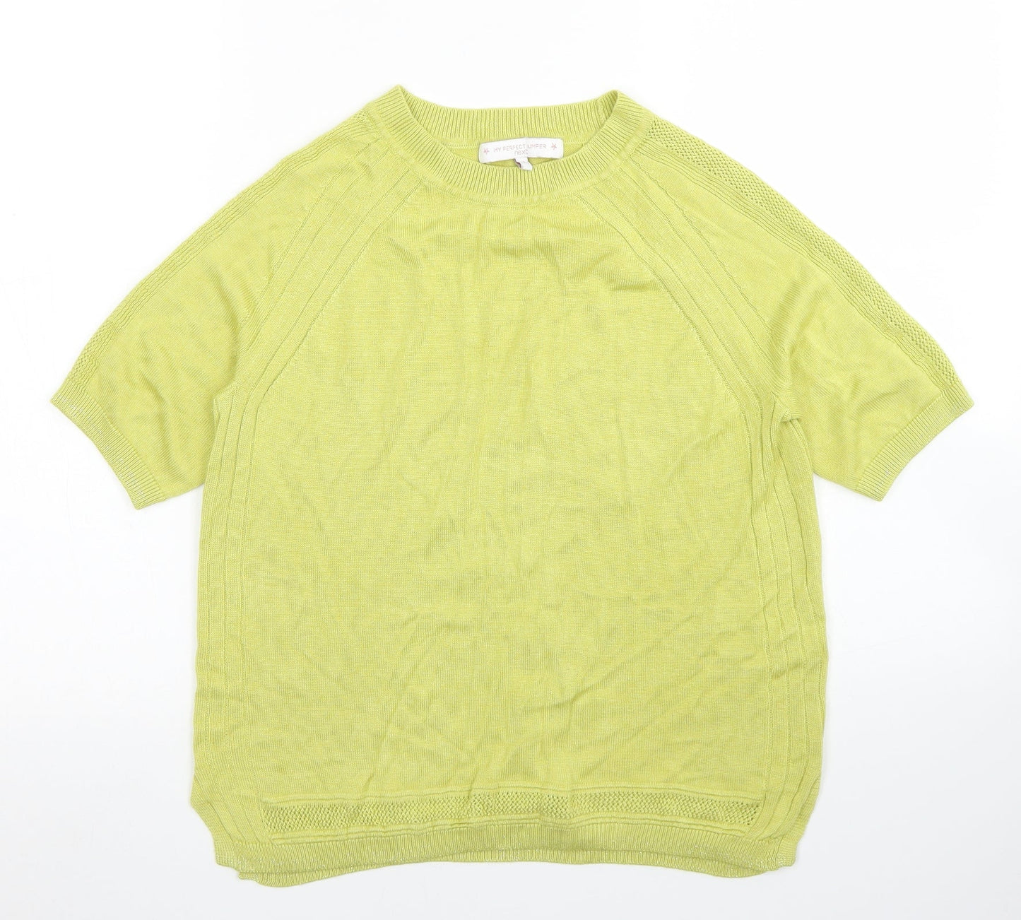 Womens UK Size 12 NEXT Yellow Pullover Jumper