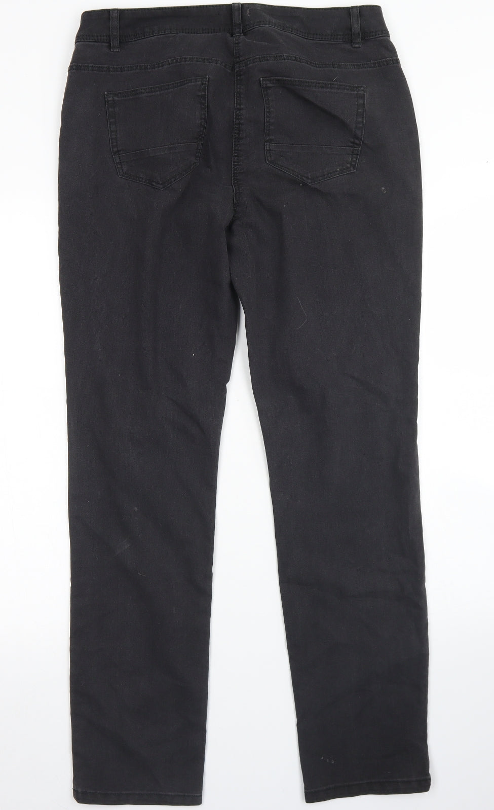 BAF Womens Black  Cotton Skinny Jeans Size 12 L30 in Regular Button