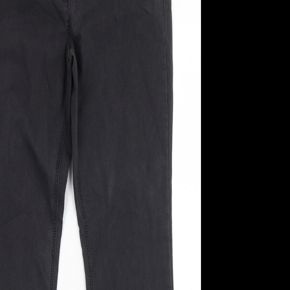BAF Womens Black  Cotton Skinny Jeans Size 12 L30 in Regular Button