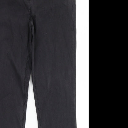 BAF Womens Black  Cotton Skinny Jeans Size 12 L30 in Regular Button