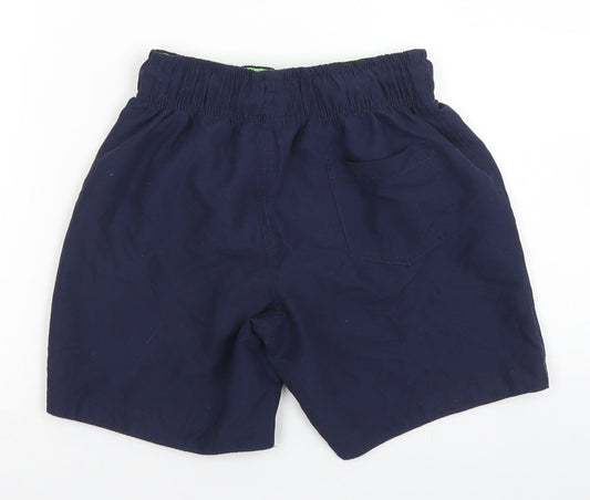 Primark Boys Blue  Polyester Utility Shorts Size 9-10 Years  Regular Drawstring