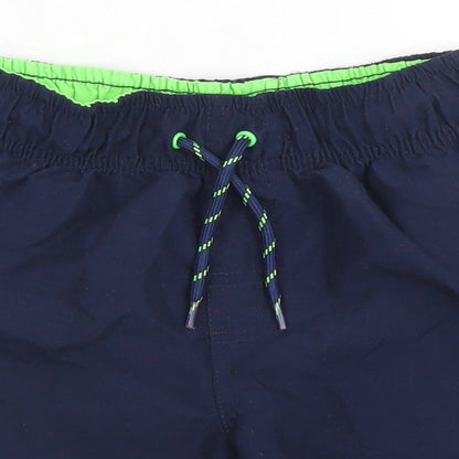 Primark Boys Blue  Polyester Utility Shorts Size 9-10 Years  Regular Drawstring