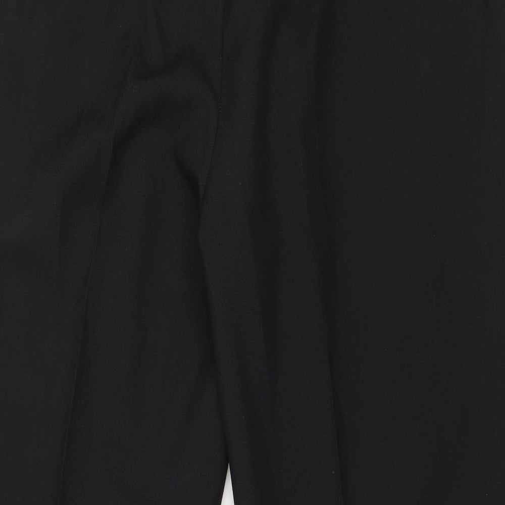 Skopes Mens Black  Polyester Trousers  Size 36 in L25 in Regular Zip