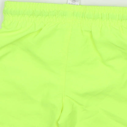 Brand and care label for George boys’ green polyester cropped trousers, size 18-24, months drawstring