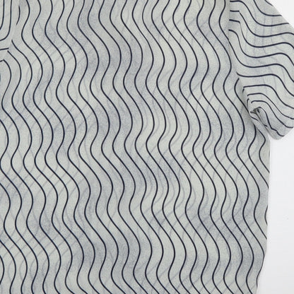Womens UK Size 12 Preworn Grey Basic Blouse