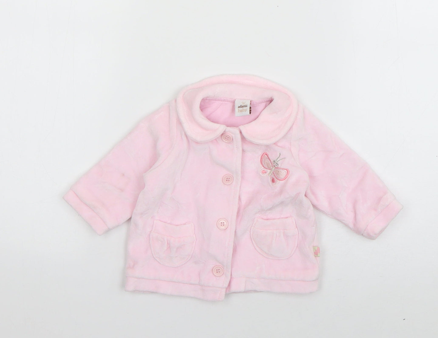 Adams Girls Pink   Jacket  Size 0-3 Months   Button