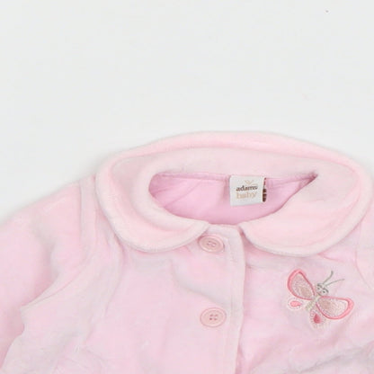 Adams Girls Pink   Jacket  Size 0-3 Months   Button