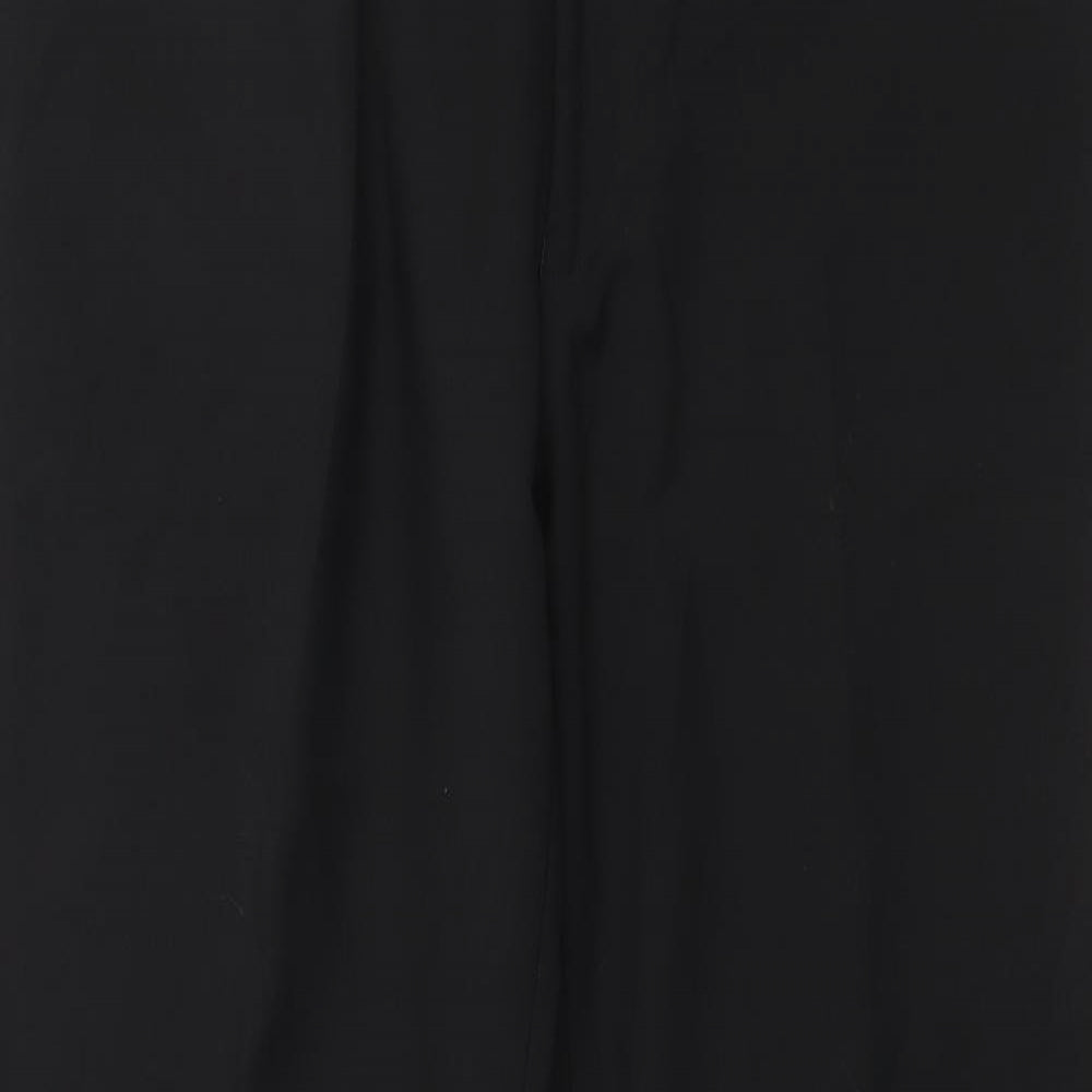 Taylor & Wright Mens Black  Polyester Trousers  Size 34 in L31 in Regular Zip