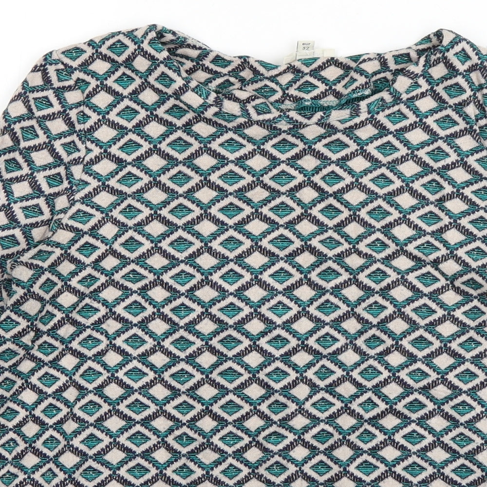 Womens UK Size 6 River Island Blue Basic T-Shirt