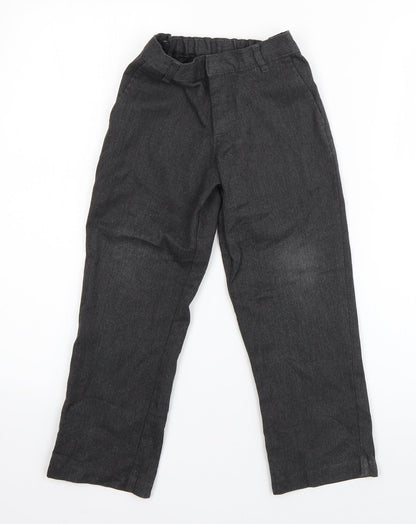 George Boys Grey  Polyester Dress Pants Trousers Size 5-6 Years  Regular