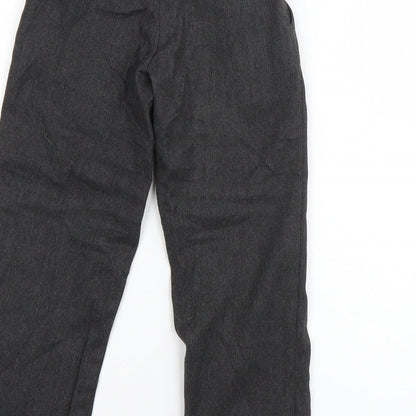 George Boys Grey  Polyester Dress Pants Trousers Size 5-6 Years  Regular