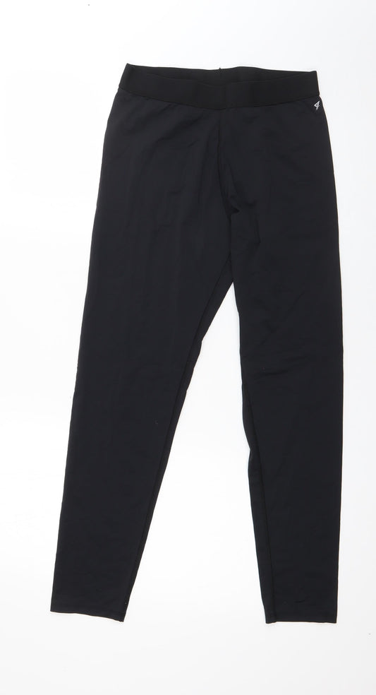 Womens UK Size 12 Workout  Capri Black Leggings