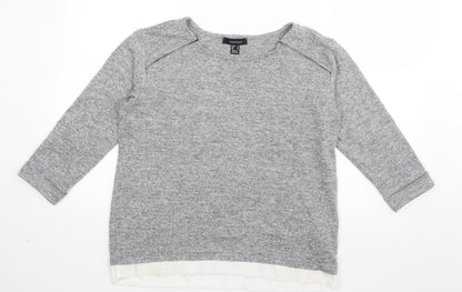 Womens UK Size 14 Atmosphere Grey Jersey Blouse