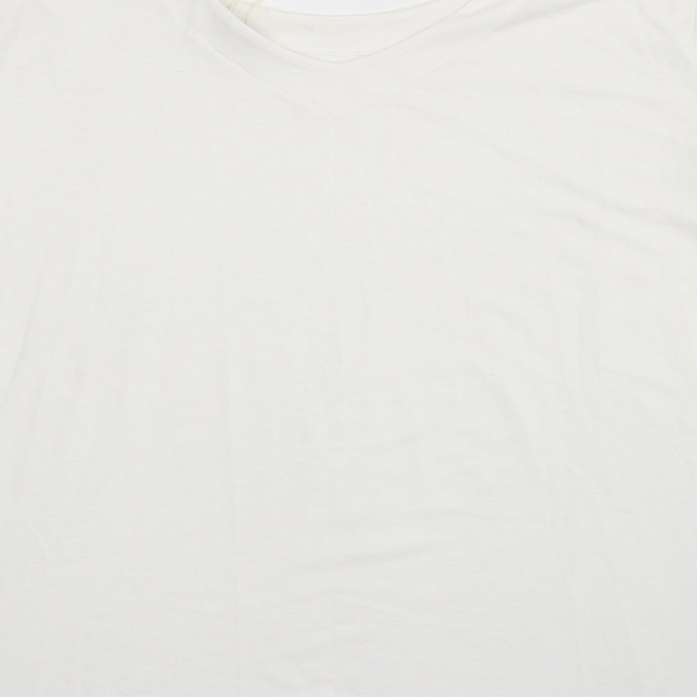 Womens UK Size 3XL TOM TAILOR White Basic T-Shirt