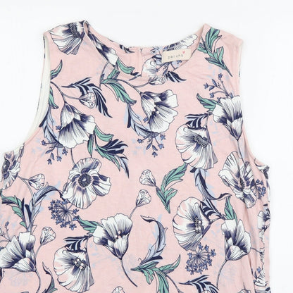 Womens UK Size 12 Per Una Pink Basic Tank