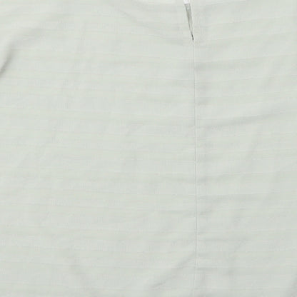 Primark Womens Green  Polyester Basic Blouse Size 14 Round Neck