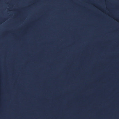 Debenhams Girls Blue  Cotton Basic T-Shirt Size 7 Years Round Neck