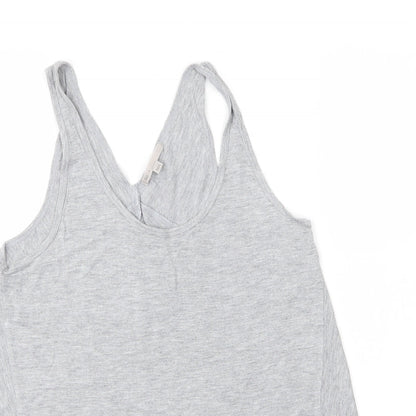 Gap Womens Grey  Viscose Basic Tank Size M V-Neck