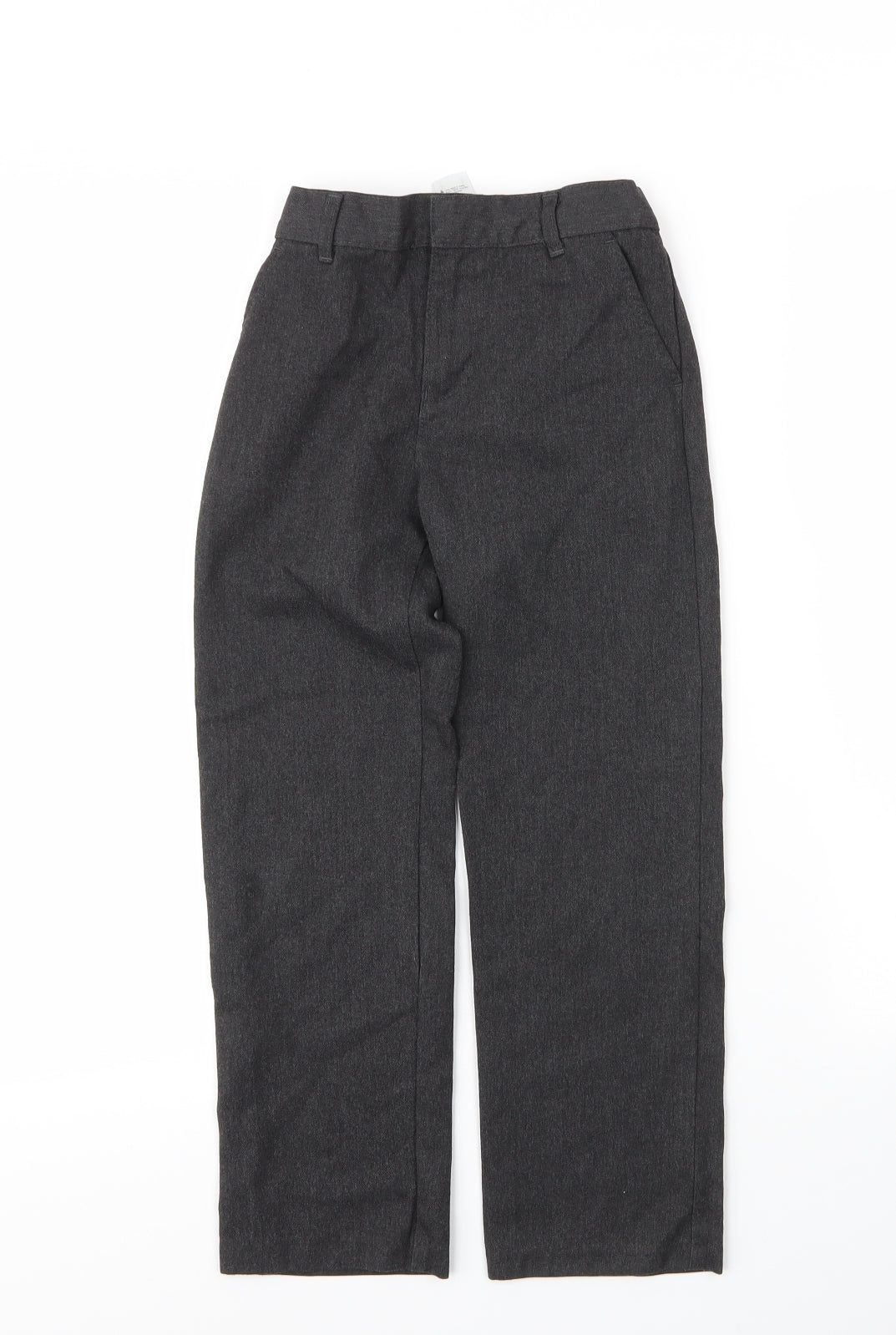 F&F Boys Grey  Viscose Capri Trousers Size 7 Years L21 in Regular Zip