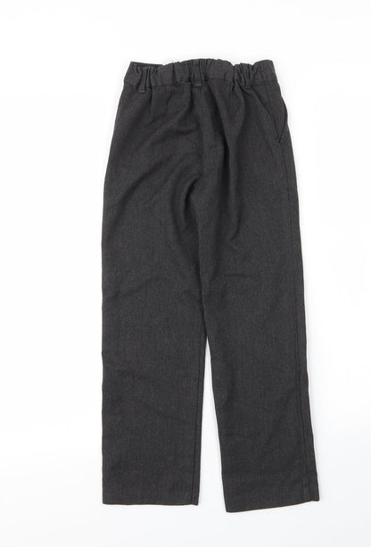 F&F Boys Grey  Viscose Capri Trousers Size 7 Years L21 in Regular Zip