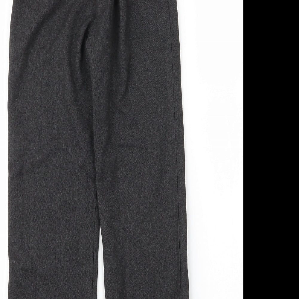 F&F Boys Grey  Viscose Capri Trousers Size 7 Years L21 in Regular Zip