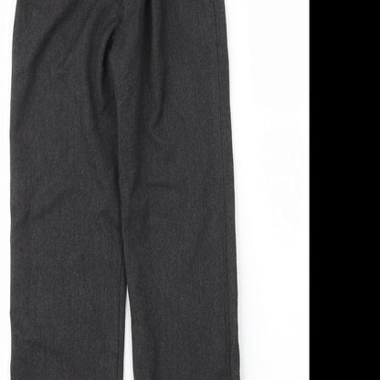 F&F Boys Grey  Viscose Capri Trousers Size 7 Years L21 in Regular Zip