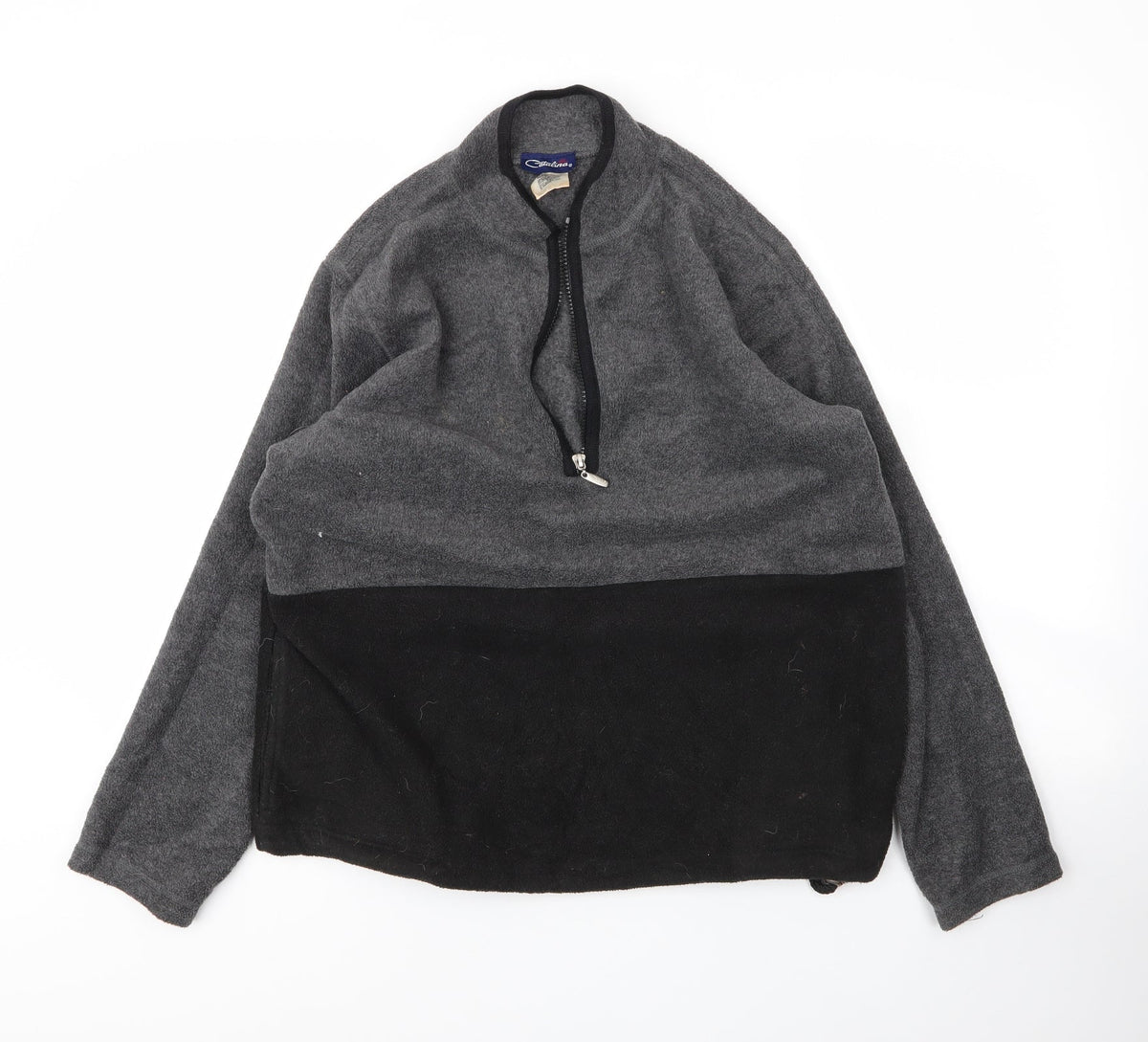 Additional front view of Catalina men’s grey high neck polyester jumper, size S