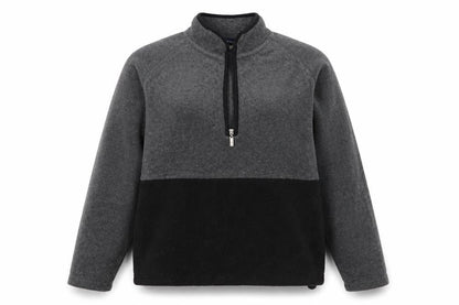Front view of Catalina men’s grey high neck polyester jumper, size S