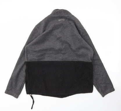Back view of Catalina men’s grey high neck polyester jumper, size S