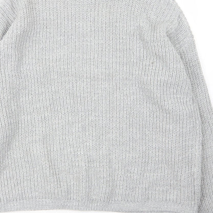 Womens UK Size L Peacocks Grey Pullover Jumper