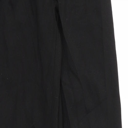 George Boys Black  Viscose Capri Trousers Size 11 Years L25 in Regular Zip