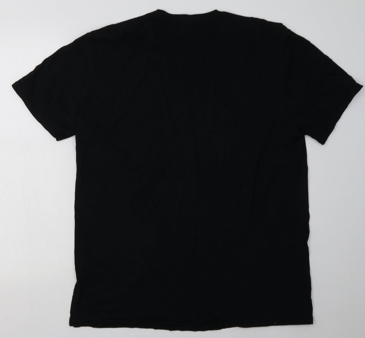 Womens UK Size XL Gildan Black Basic T-Shirt