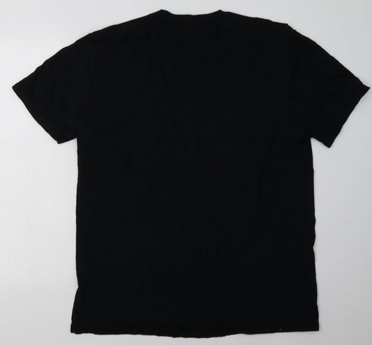 Womens UK Size XL Gildan Black Basic T-Shirt
