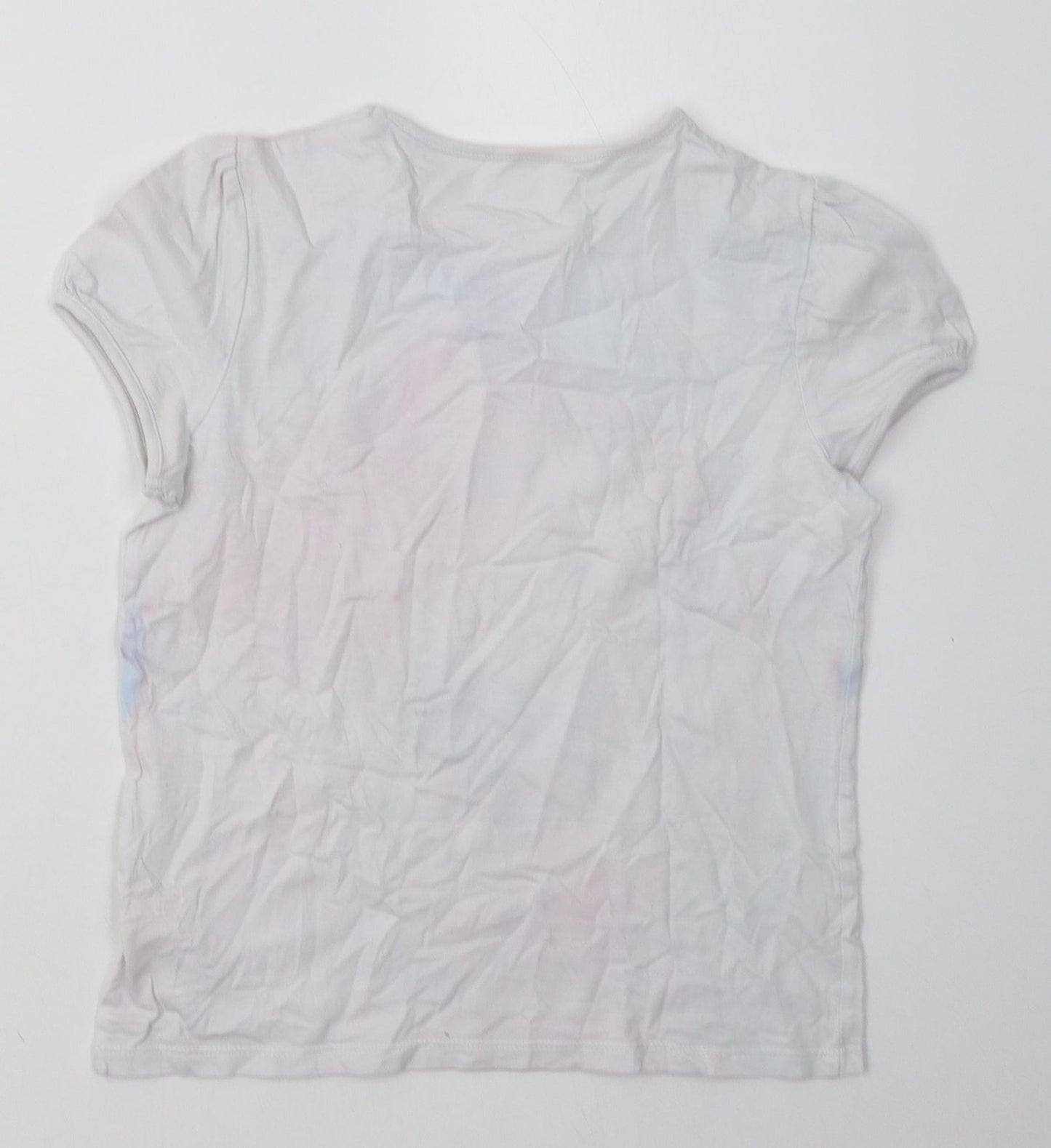 F&F Girls Pink  Cotton Basic T-Shirt Size 10-11 Years Crew Neck Pullover