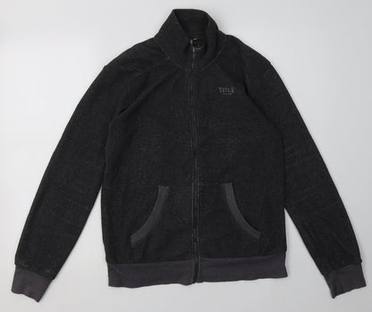 TITLE Womens Grey  Polyester Full Zip Sweatshirt Size 10  Zip