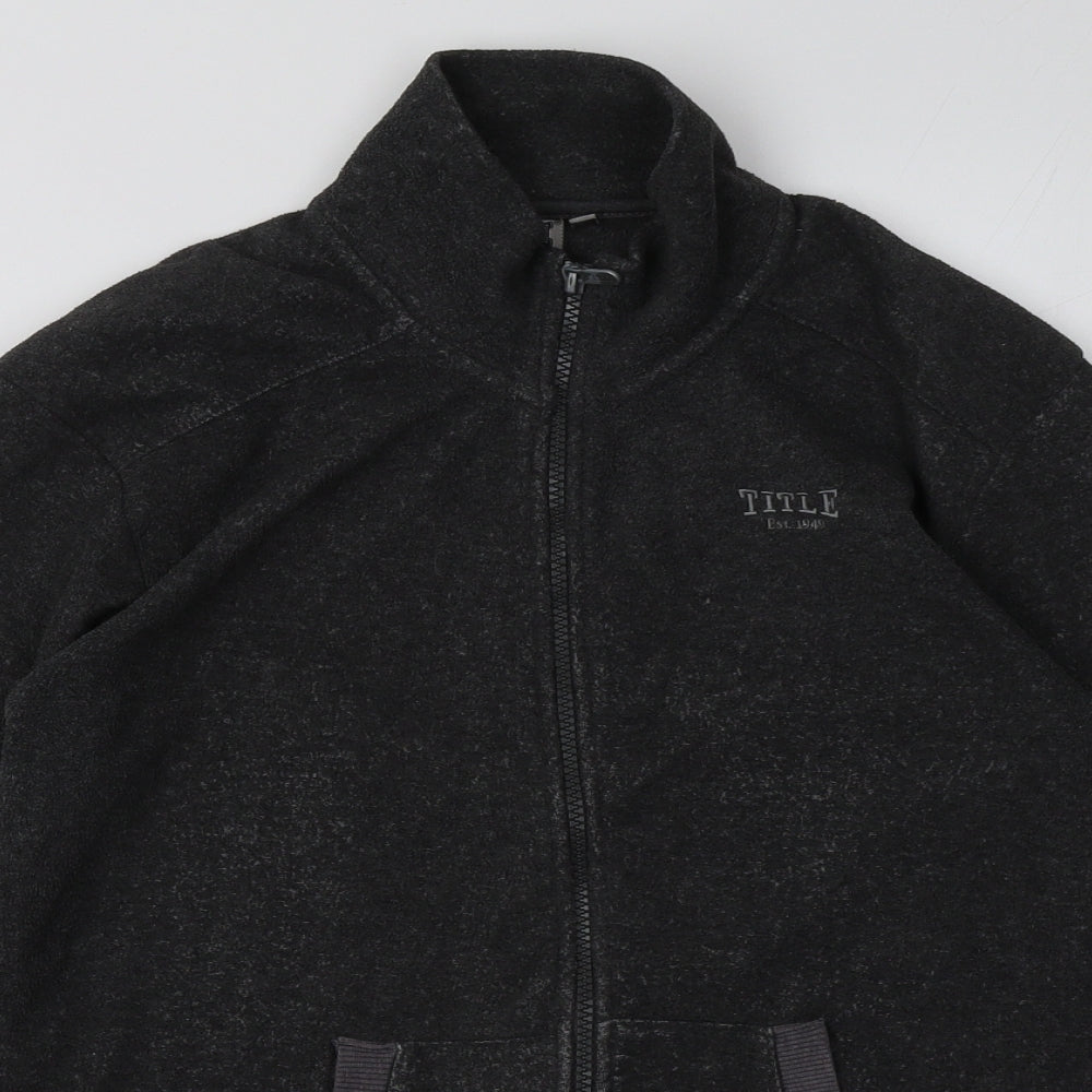 TITLE Womens Grey  Polyester Full Zip Sweatshirt Size 10  Zip